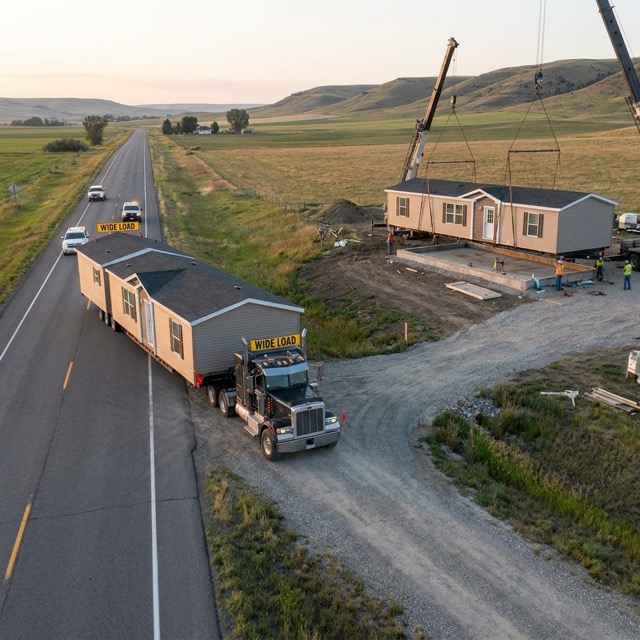 mobile home transport Delaware - distance permits and destination setup costs