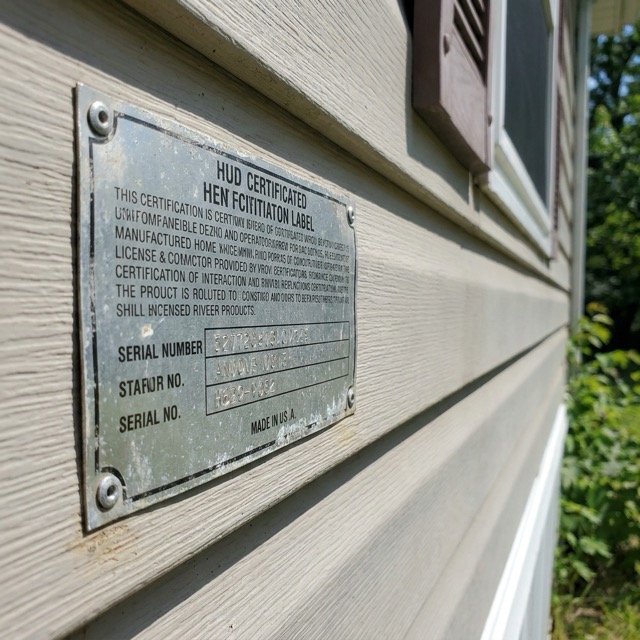 HUD certification label Oklahoma - how to identify manufactured home compliance