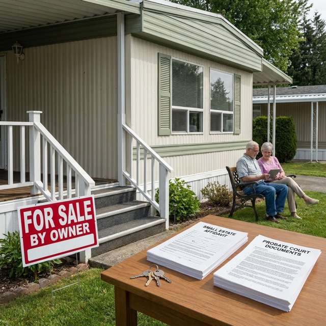 inherited manufactured home sale Ohio - small estate affidavit and probate paths