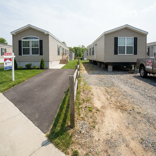sell mobile home on land Texas - real property vs personal property sale paths