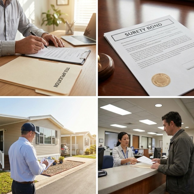 mobile home bonded title Delaware - steps and requirements